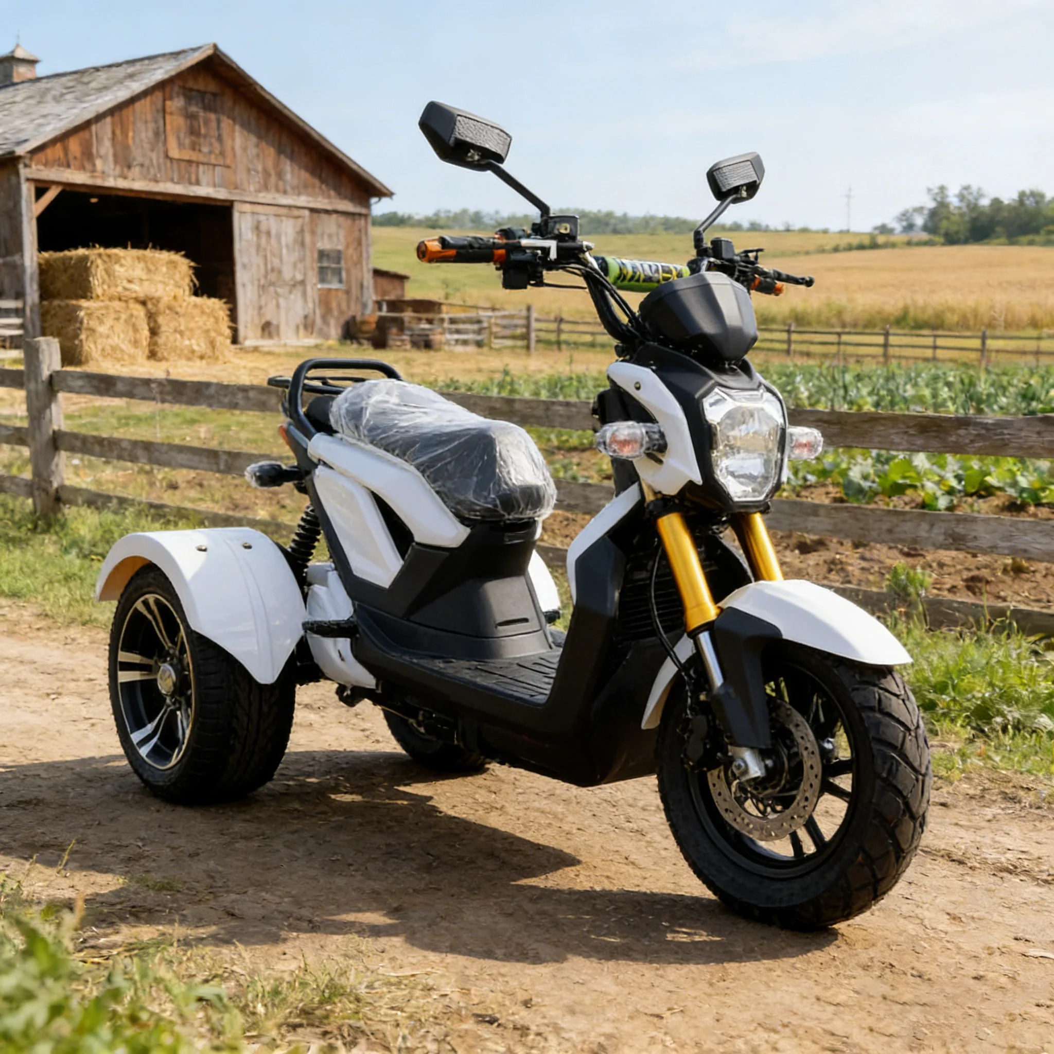 Triciclo Eléctrico de 3 Ruedas con Batería de Plomo-Ácido de 70V |   Triciclo Eléctrico de Alta Velocidad para Adultos y Triciclo Eléctrico Económico con Velocidad de 70 km/h y 65 km de Autonomía