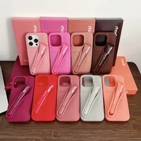 for Girl Pink Makeup Rhode With Box Lipstick Holder Phone Case for IPhone17 Air 11 12 13 14 15 16 Pro Max Plus Lip Gloss Cover 3