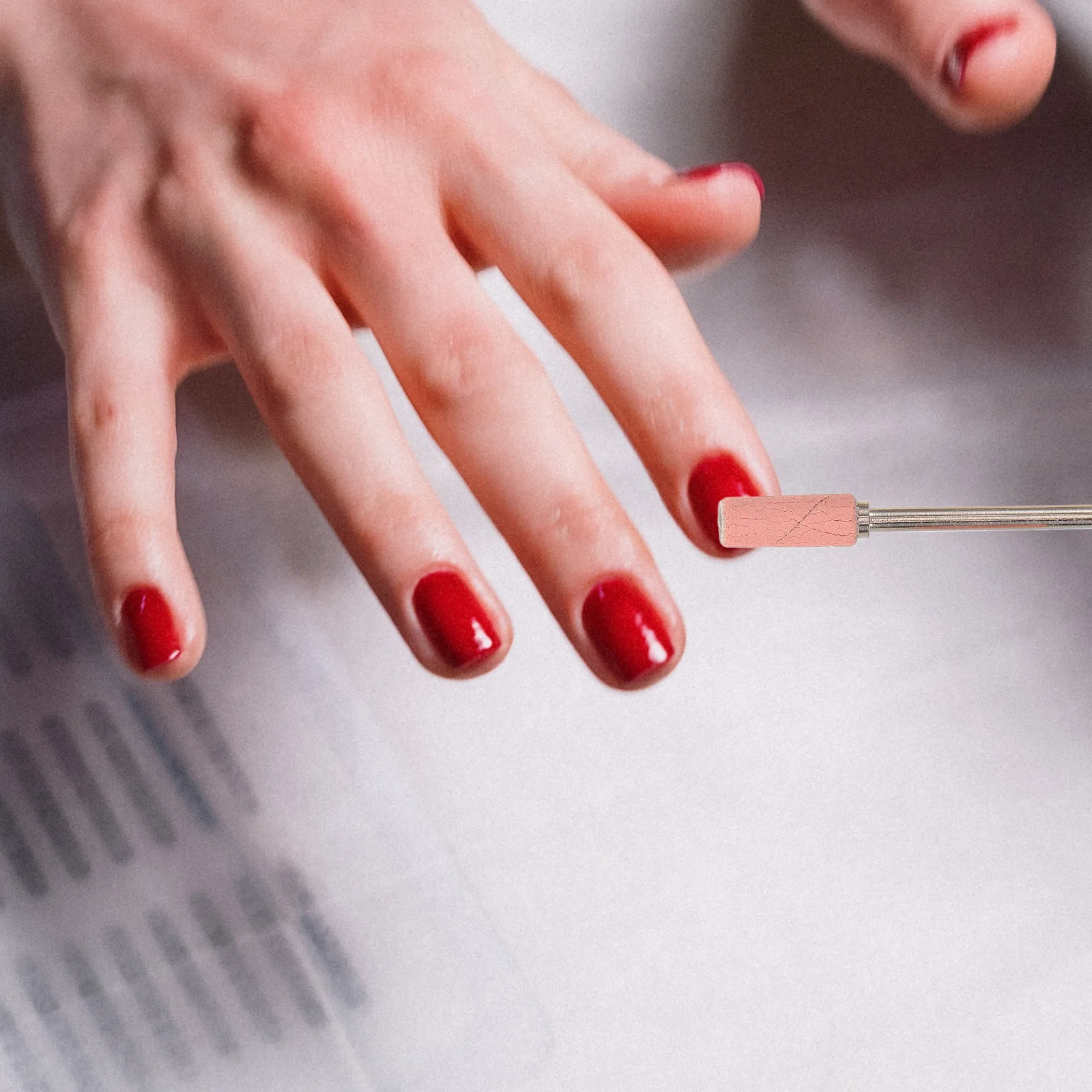 1Set Punte da trapano per unghie 3.1Mm Mini nastri abrasivi per unghie in gel acrilico Grana File Manicure Pedicure Strumenti Levigatrice per unghie Accessori