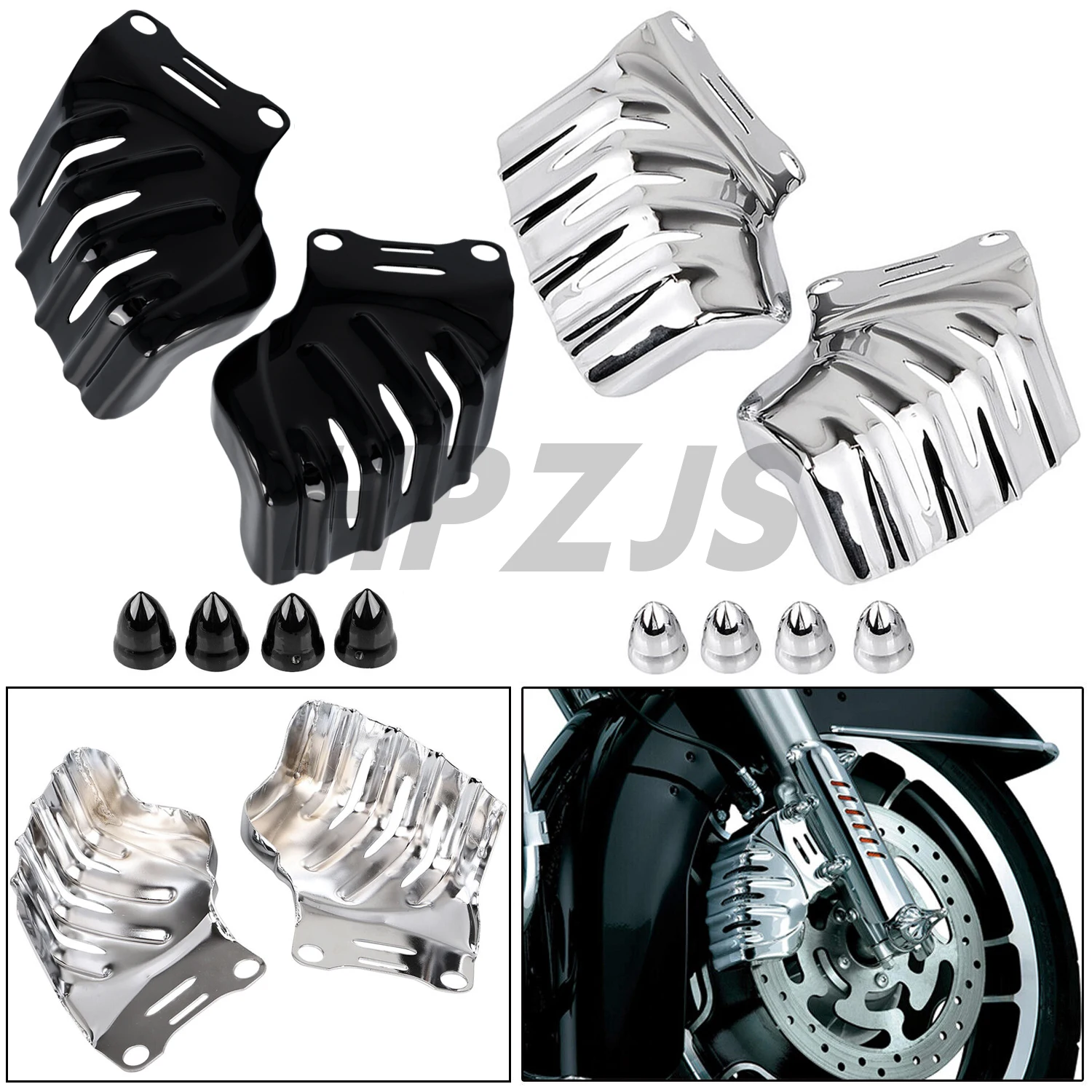 

Front Brake Caliper Cover For Harley Motorcycle Touring Electra Street Road Glide FLHX CVO FLHXSE FLTRXS Road King FLHR FLHRXS