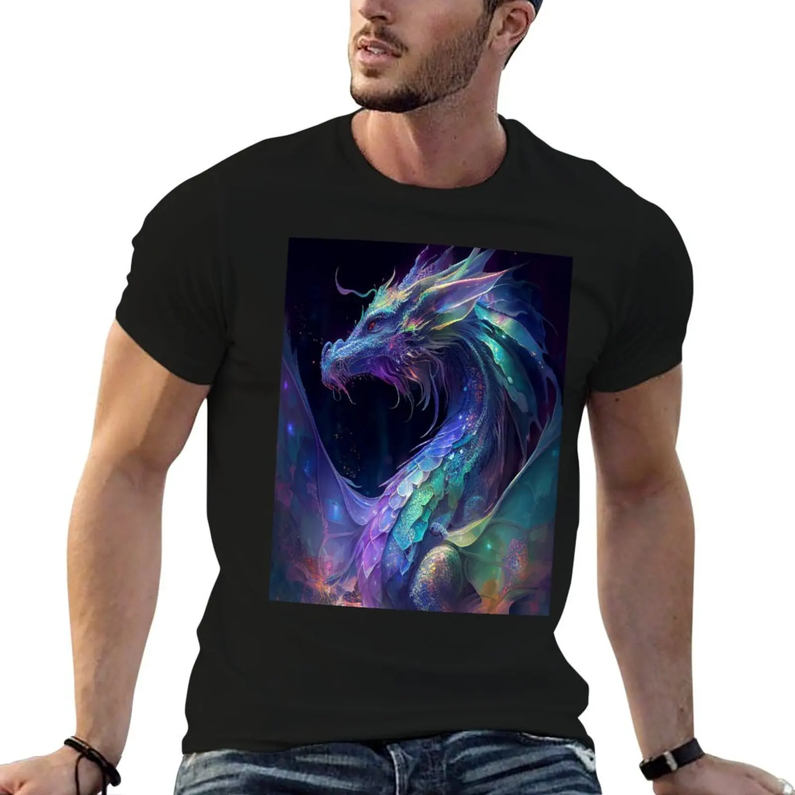 

Celestial Dragon T-Shirt cotton t shirt pack man t shirt summer T-Shirt