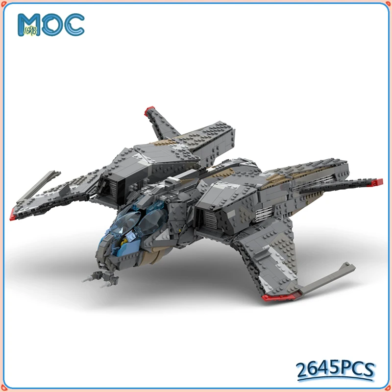 MOC Building Block Star Citizen Mustang Omega Series Space Shuttle Model Spaceshipe DIY Bricks Toys For Birthday Xmas Gifts