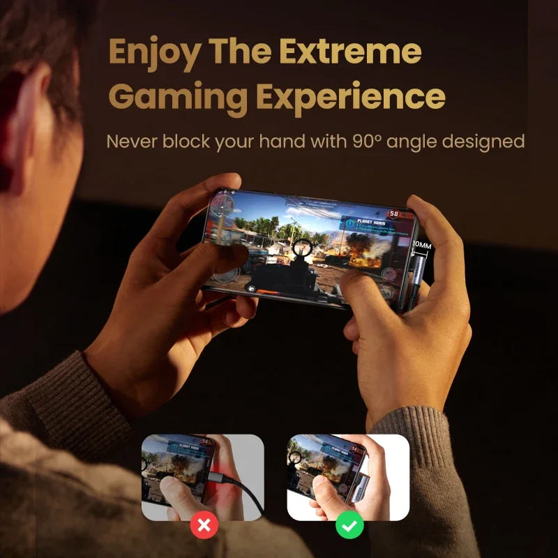 UGREEN 5A الزاوية اليمنى USB C كابل 100 واط PD شحن سريع نوع C 90 درجة شحن سريع بيانات USB C كابل آيفون 15 #5