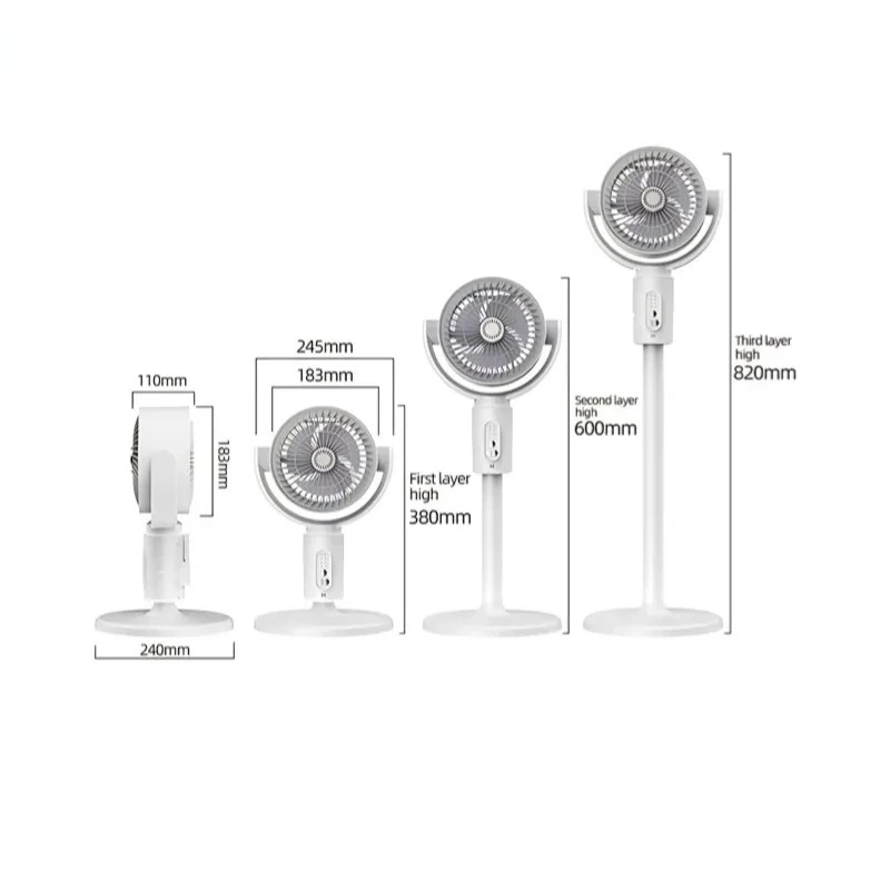 

New USB Floor Fan Air Circulation Cooling Fan with Remote Control Household Electric Vertical Floor Ventilation