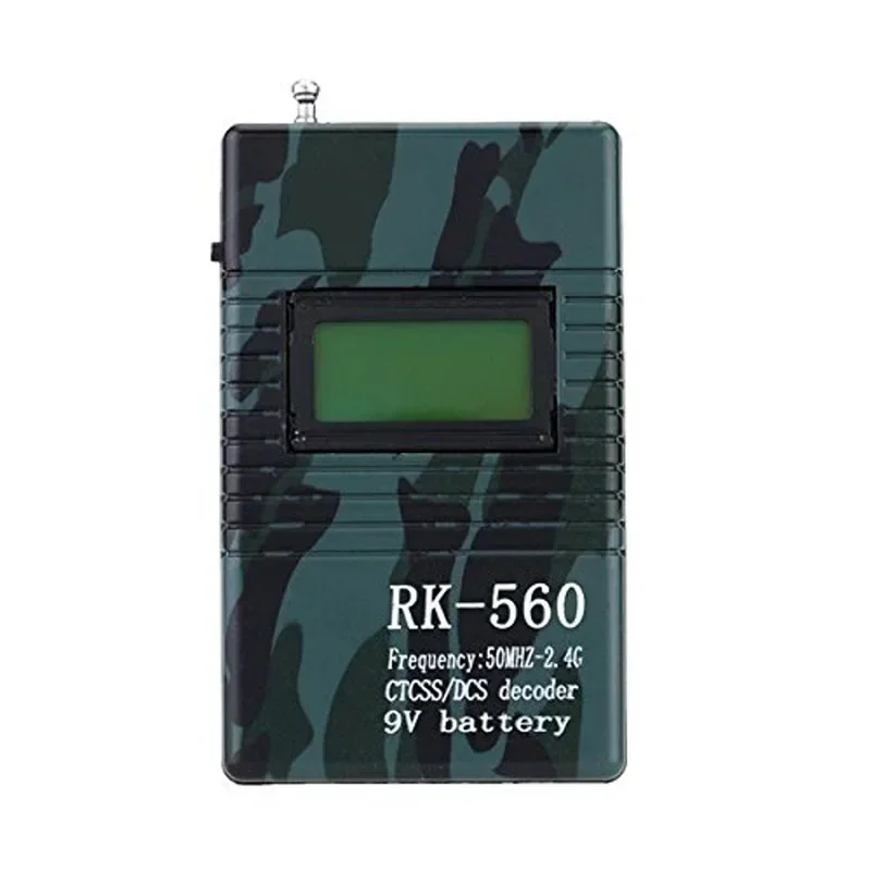 RK560 Portable Handheld Frequency Meter DCS CTCSS Decoder Radio Frequency Counter Tester Monitor for 2-Way Radio Walkie Talkie