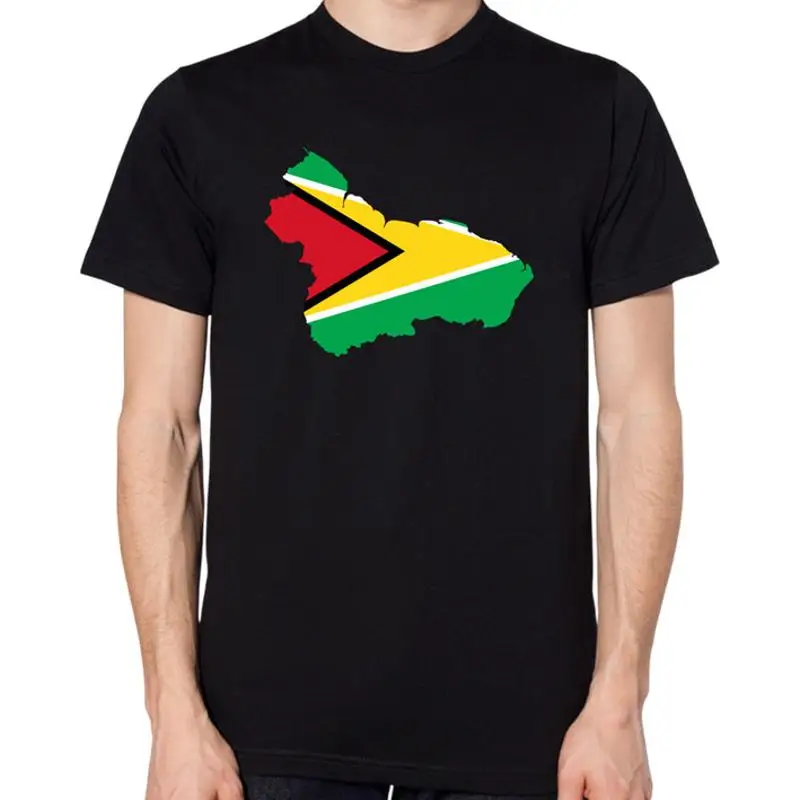 

Guyana Flag Map T Shirt