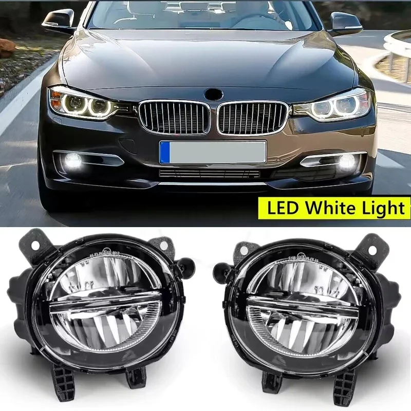 

Car White LED Front Bumper Fog Lamp for BMW F20 F30 F35 2014-2018 63177315560 63177315559