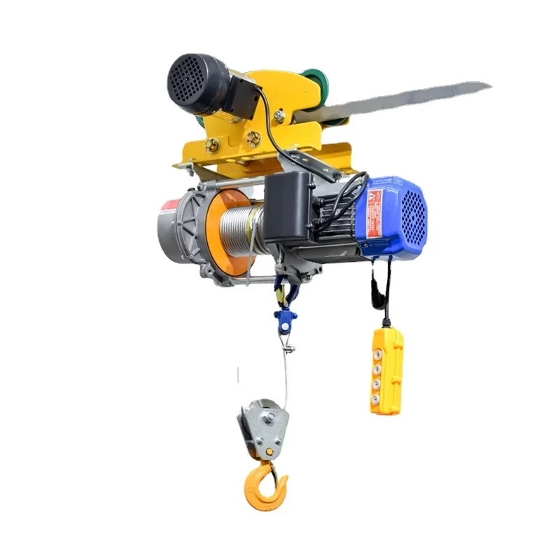 FOR Siamese hoist with sports car 220v fast hoist 1 ton electric hoist 380v home remote control small crane