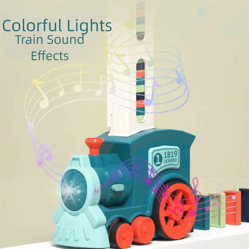 Sound Light Intelligent Children Automatic Laying DIY Educational Automatic Launch Small Train Puzzle Blocks Building Blocks