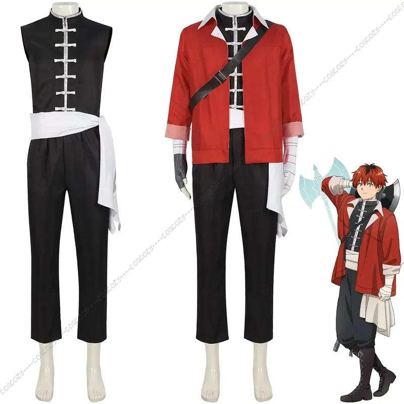 Disfraz de Anime Freeze Beyond Journey's End, Helecho Stark Cheer, peluca, vestido, abrigo, bufanda, trajes de invierno para fiesta, nuevo