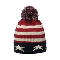 Winter Beanie Cuffed Knit Warm Hat for Men Women Youth Boys Girls American Flag Outdoor Ski Sports Hiking Caps - Image 3