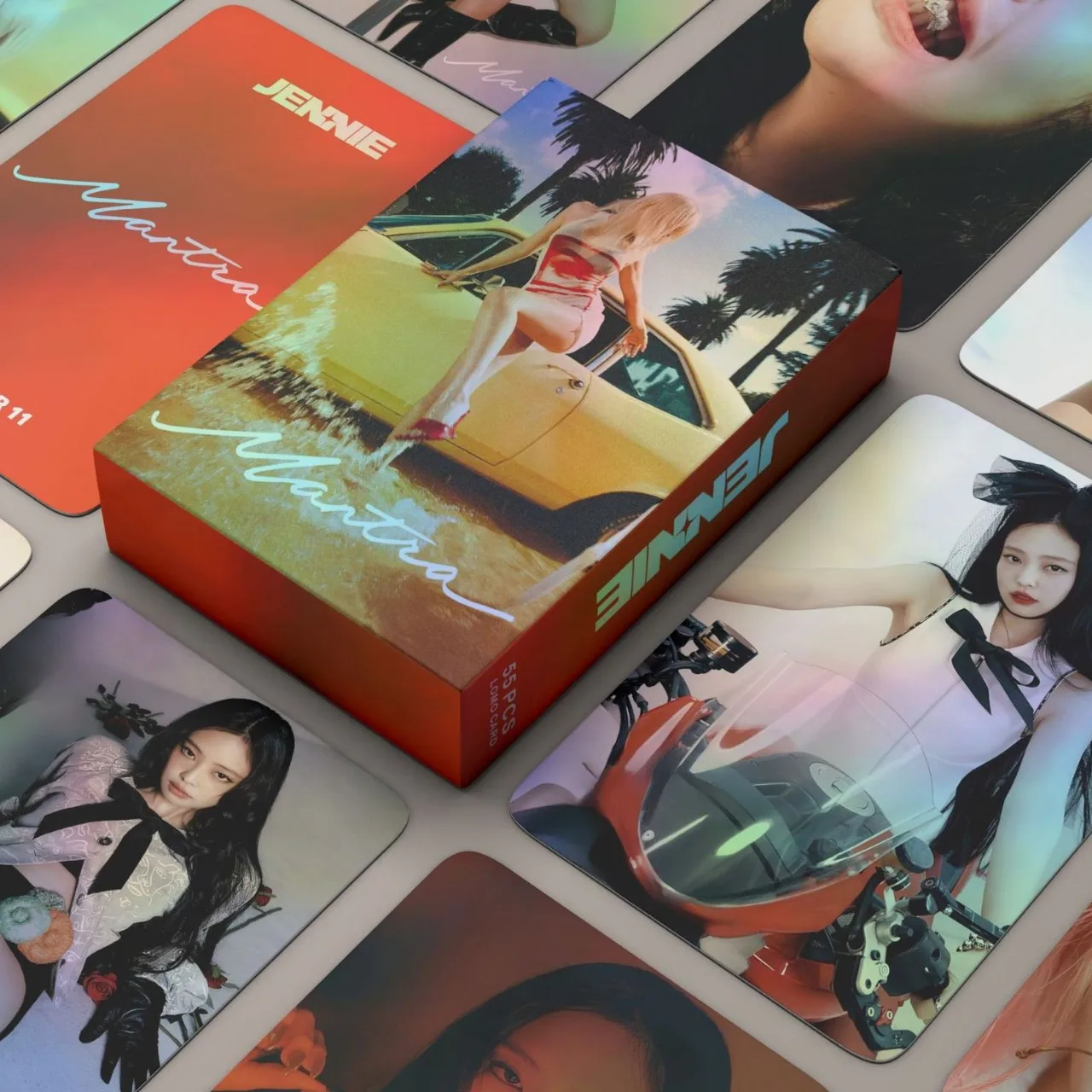 55pcs/box Kpop Photo album Mantra JISOO JENNIE LISA ROSE Lomo Cards Photocards for Fans Collcetion High Quality HD Postcar