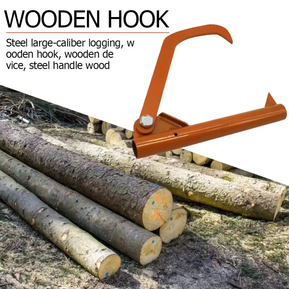 Rustproof Log Splitter Tool Heavy Duty Portable Design Tree Cutting Tool Labor-Saving Timber Handling Wood Puller Home Garden