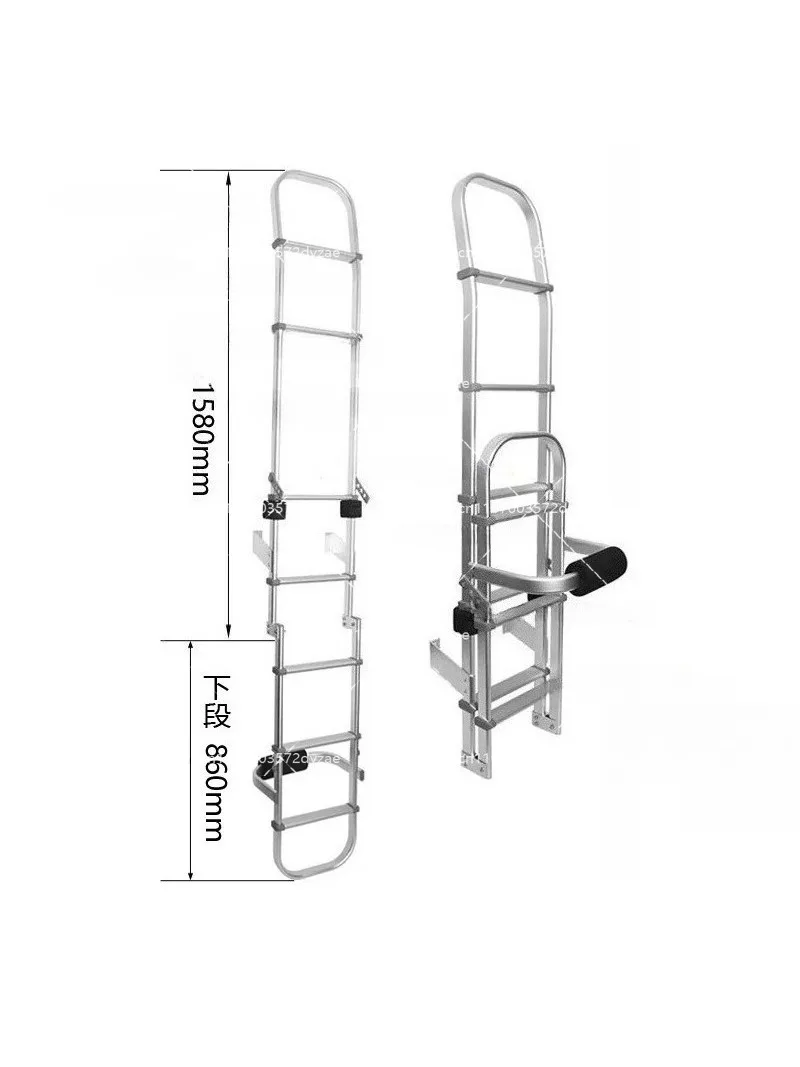 Ladder Aluminum Alloy Folding Ladder C-Type V80 Rear Body