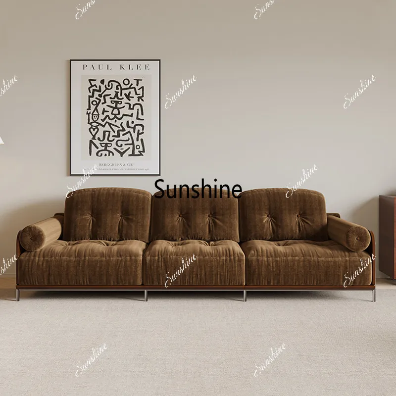 

Cloud sofa medium antique fabric simple small apartment living room French straight row