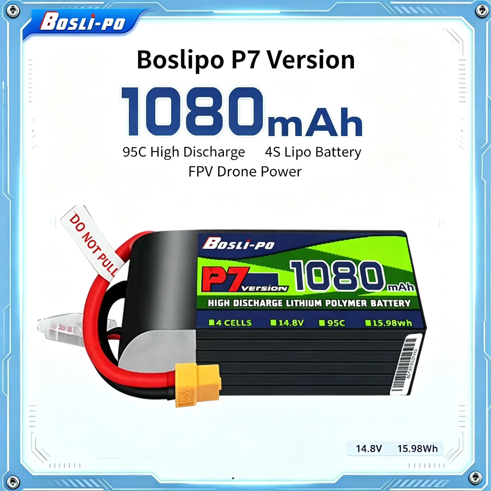 Bateria LiPo Boslipo P7 4S 108 - Lipo Battery 4S avaliação e preço