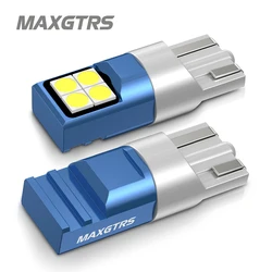 2x lámpara LED T10 W5W 168 194 bombilla LED luz de matrícula 6000K superbrillante blanco cálido azul hielo 3030 luces de lectura interiores de coche