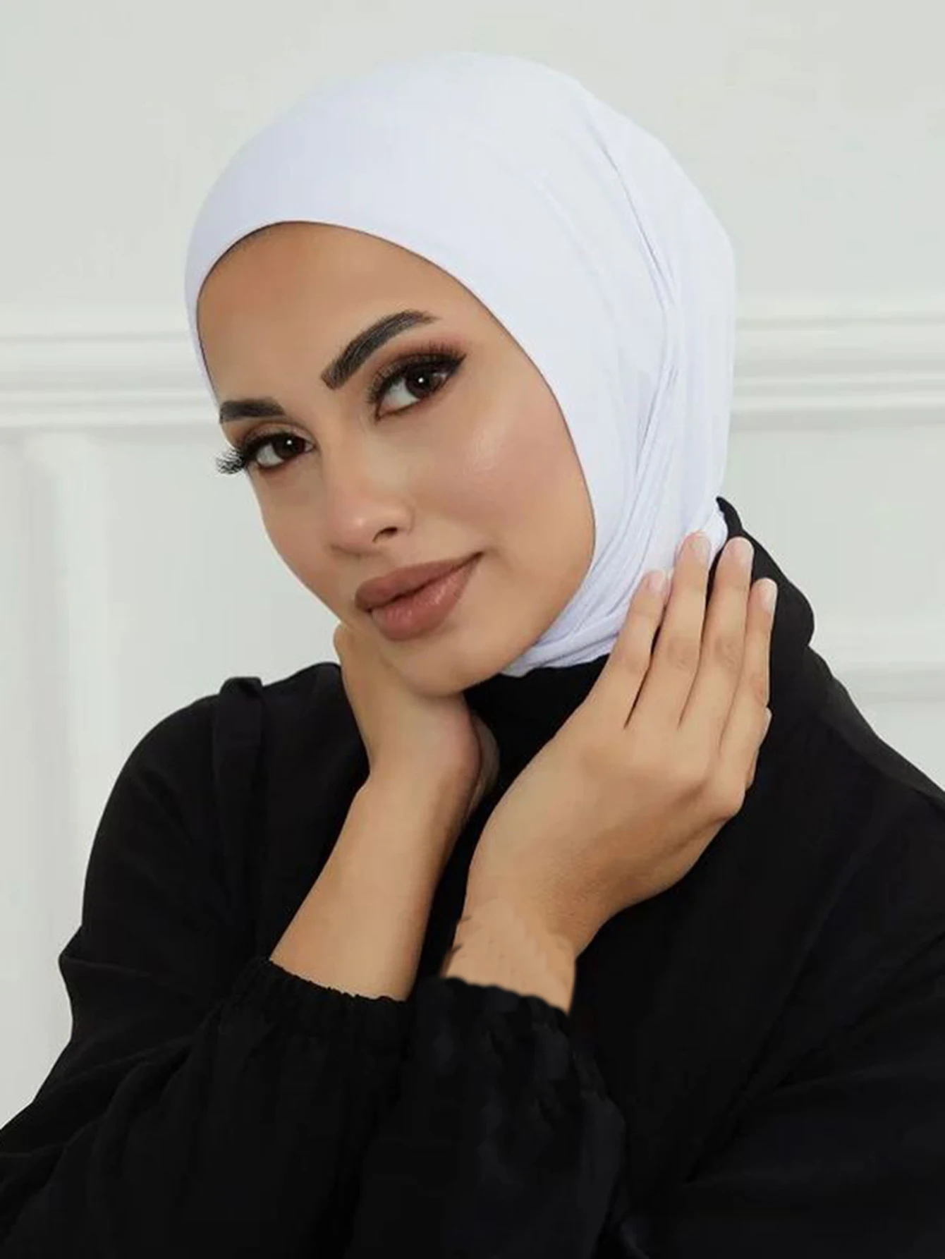 Ready to Wear Snap Fastener Instant Hijab for Muslim Women Full Cover Head Wraps Scarf Islam Turban Caps Turbante Mujer