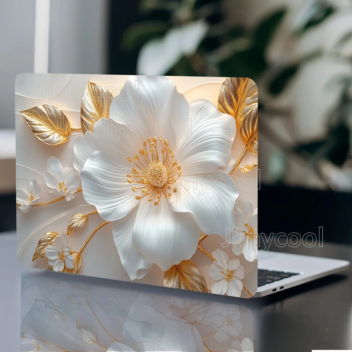 2PCS Flowers Scratch Resistant Fits for Laptop Computers Cars Helmets Motorcycles Refrigerator Decorations