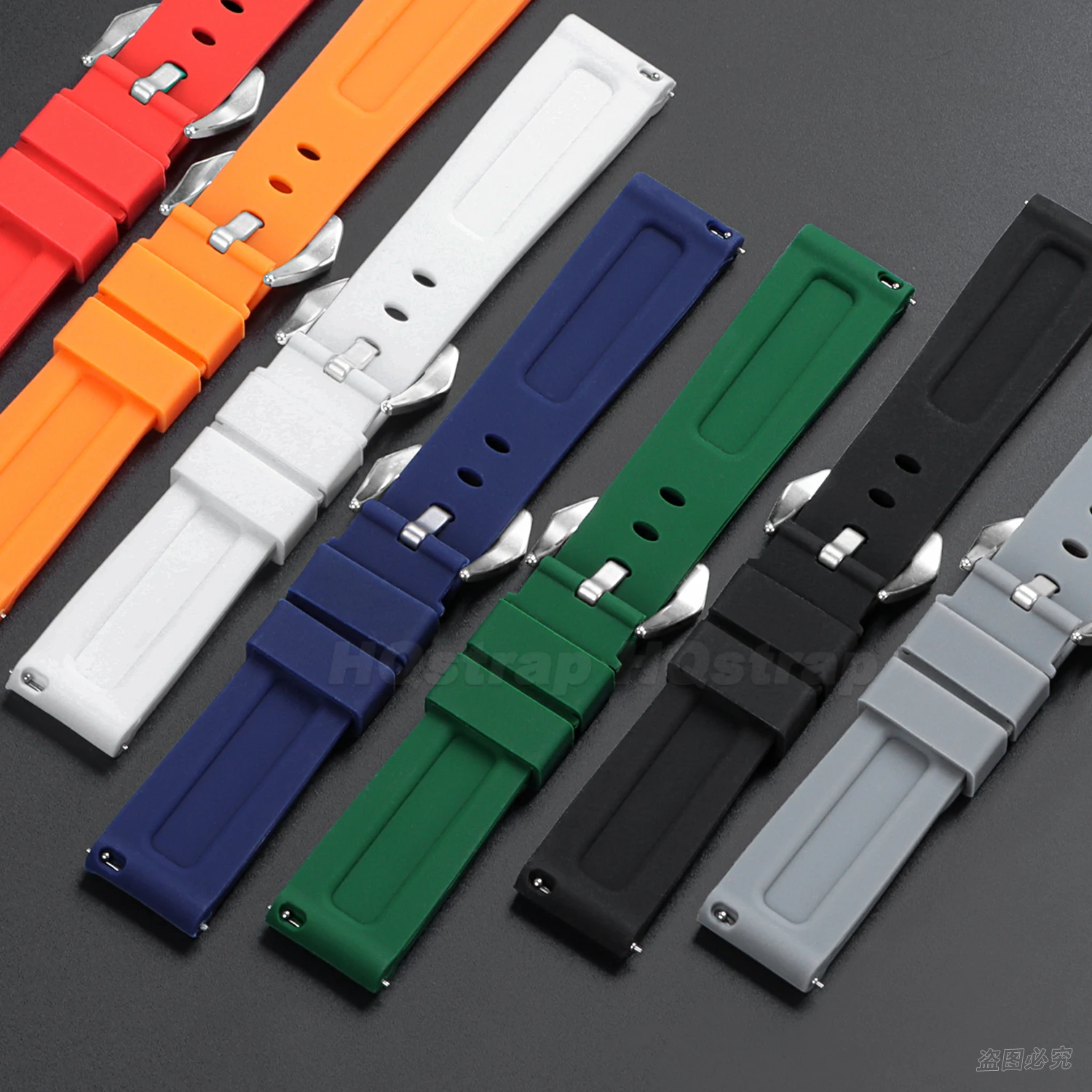 Quick Release Silicone Watch Band 20mm 22mm 24mm 26mm Universal Replacement Wristband Strap for Panerai Bracelet Accessories