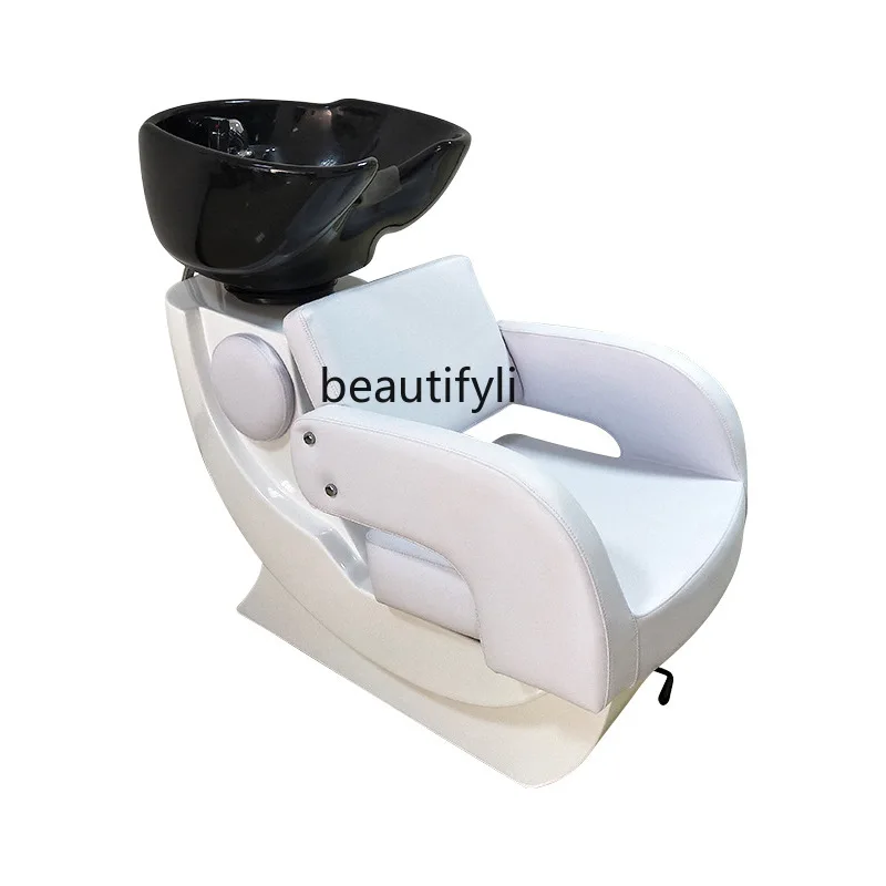 

New Arrivals Semi-reclining shampoo bed Hair salon Special hair salon Shampoo flush bed Sitting shampoo chair
