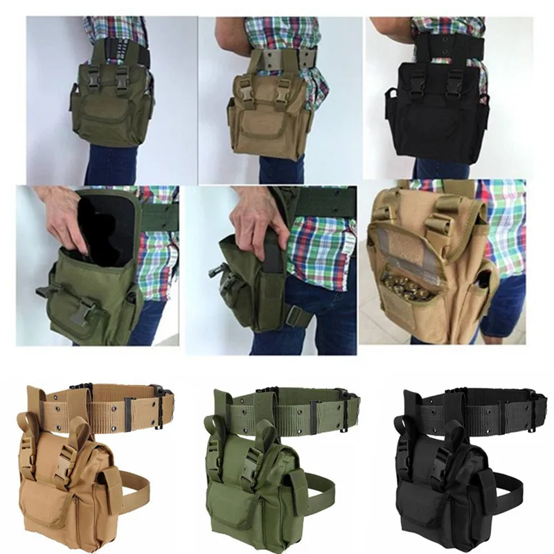 Impermeável Quick Release Utility Pouch, Drop Leg Pack, Cintura Bag, Pacote de ferramentas, Caça, Caminhada, Novo