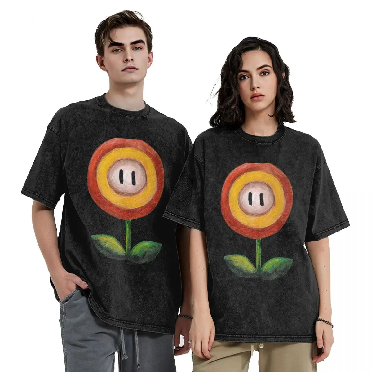 

Fire Flower T-Shirt man t shirt anime shirt summer tops graphic tee shirt shirts graphic tee men
