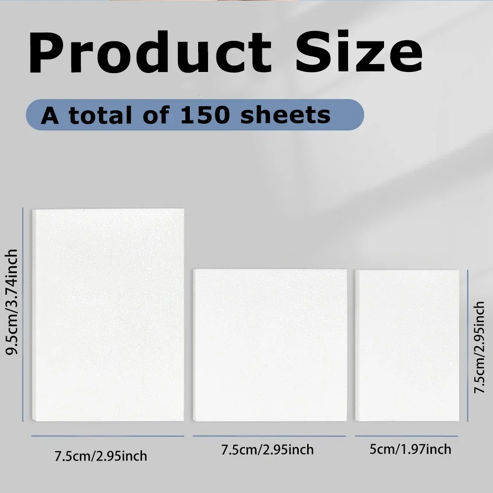 Transparent Sticky Notes, Smooth Writing, Repeatedly Pasted Without Displacement,Learning Notes, Efficient Daily，Office Use
