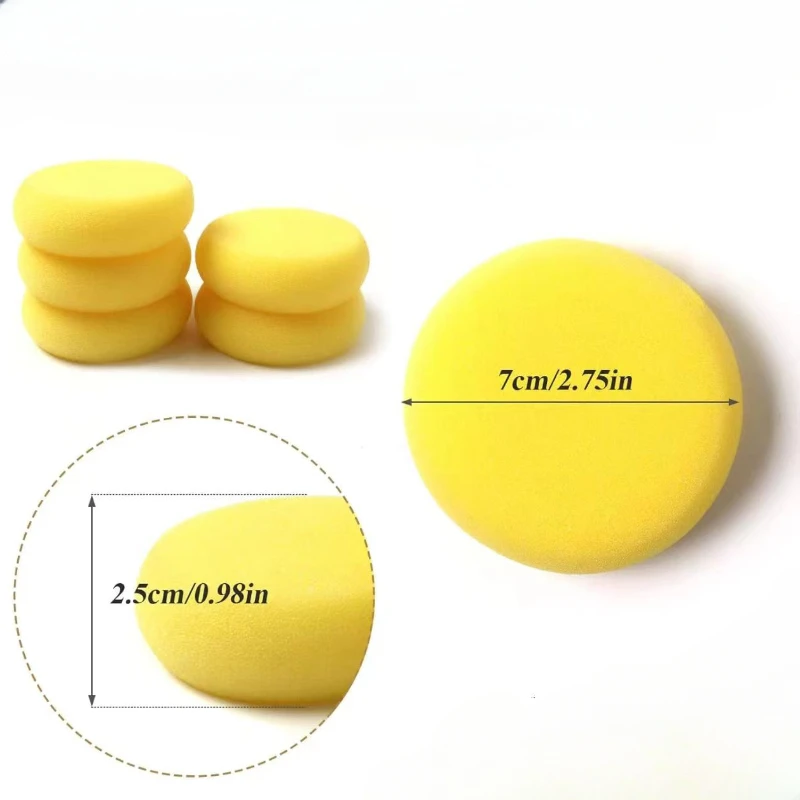 12Pcs Painting Pottery Clay Sponge, Circular Synthetic Artist Sponges, Watercolor Sponge for Painting, Handicrafts, Ceramics view 3