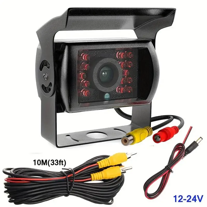 New 18 IR LED Car Rearview Camera Night Vision Wide Angle Waterproof Truck Bus