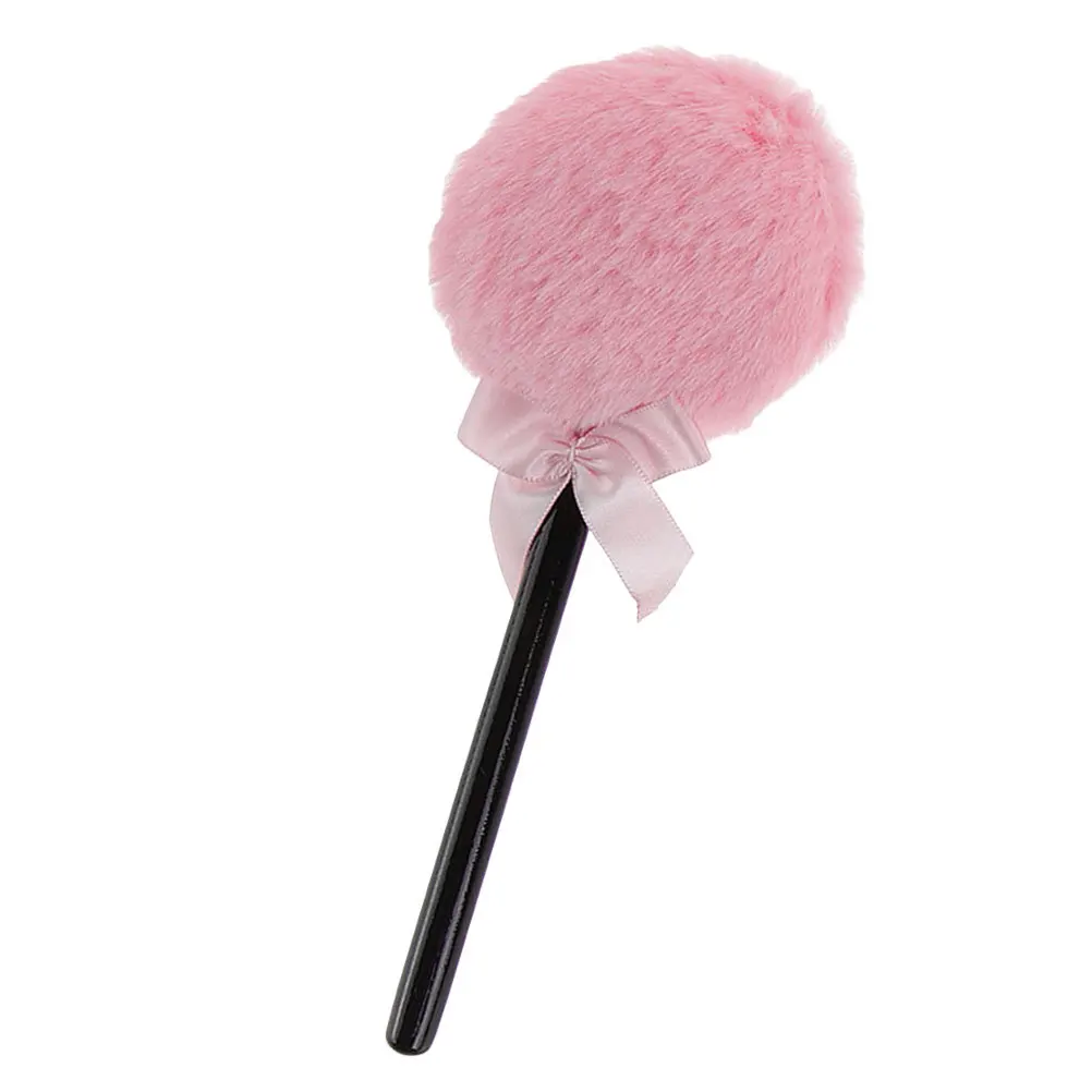 

Lollipop Shaped Fairy Wand Soft Makeup Powder Puff Long Handle Puff Loose Face Body Applicator Powder Tool for Women