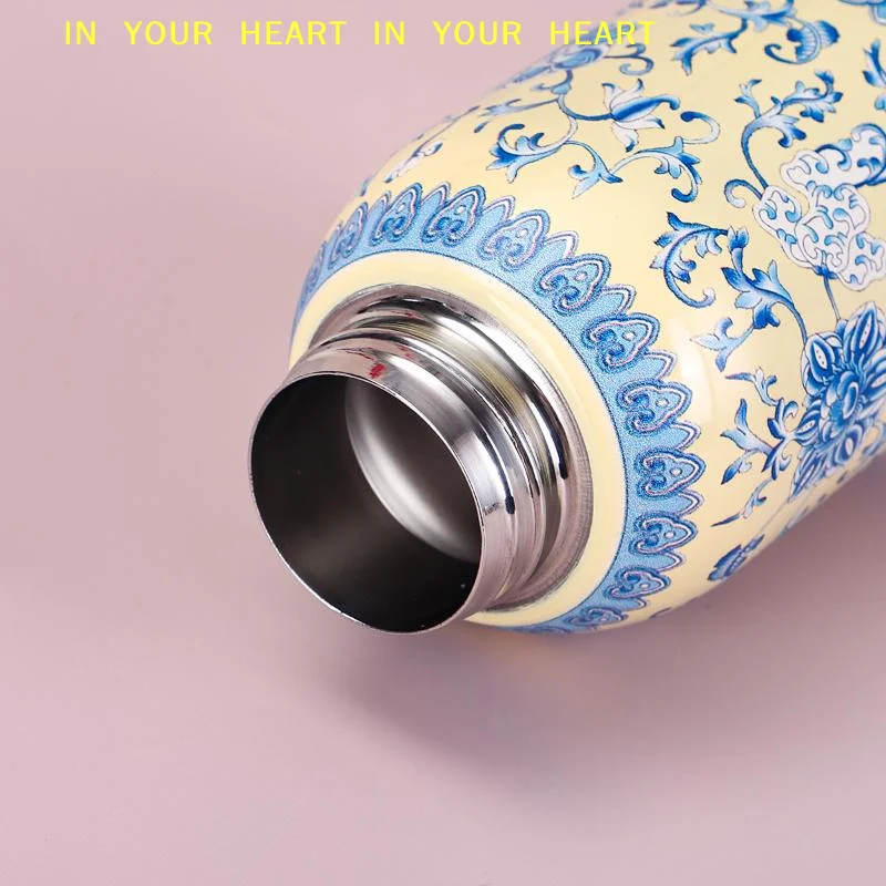 Outdoor With Lifting Ring Double-Layer Vacuum Handy Cup Stainless Steel Insulated Cups 300ml Portable Pocket Cup Insulated Cup