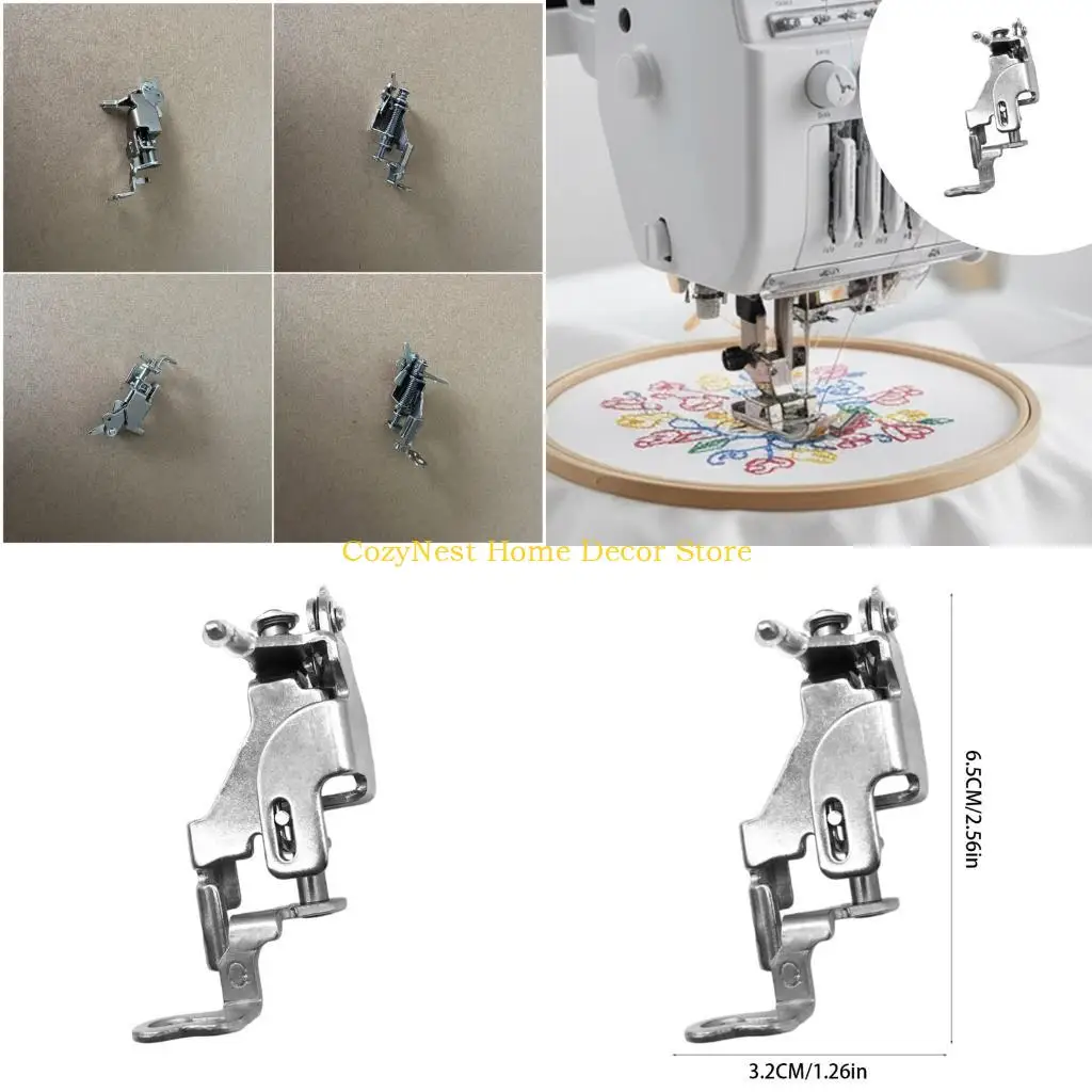 

Швейная машина 92MF Прижимная лапка Удлиненная конструкция основания Прочная металлическая конструкция Эффективная подача ткани