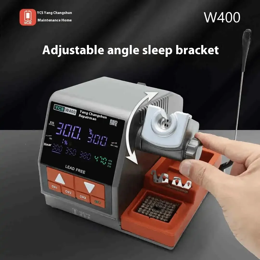 YCS W400 High-power การประสาน สถานีเหล็กใช้งานร่วมกับ 470/210/245 จับเคล็ดลับสําหรับเมนบอร์ดซ่อมบัดกรีเหล็กชุดเครื่องมือ