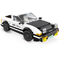 NEW Speeds Champions Serise Initial D AE86 Famous Supercar Racing Car Sports Building Blocks Bricks Kits Model