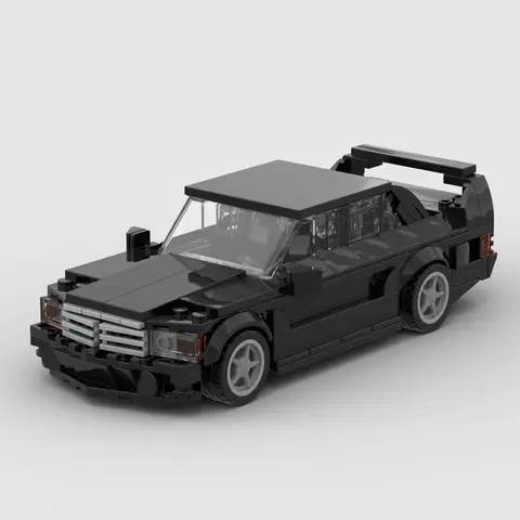 MOC 레이싱 카 도시 속도 챔피언 스포츠 빌딩 블록 벽돌 Supercar 레이서 차량 기술 선물 키즈 장난감 DIY E190 EVO2