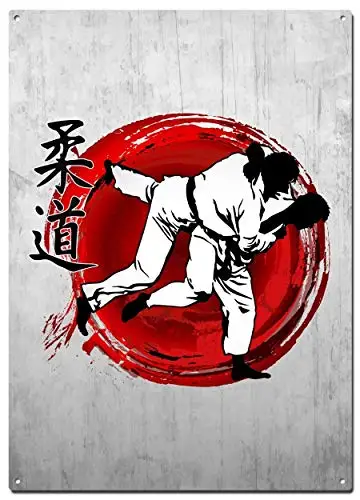 Judo Metal Tin Signs, Martial Arts Colorfast Posters, Decorative Signs Wall Art Home Decor