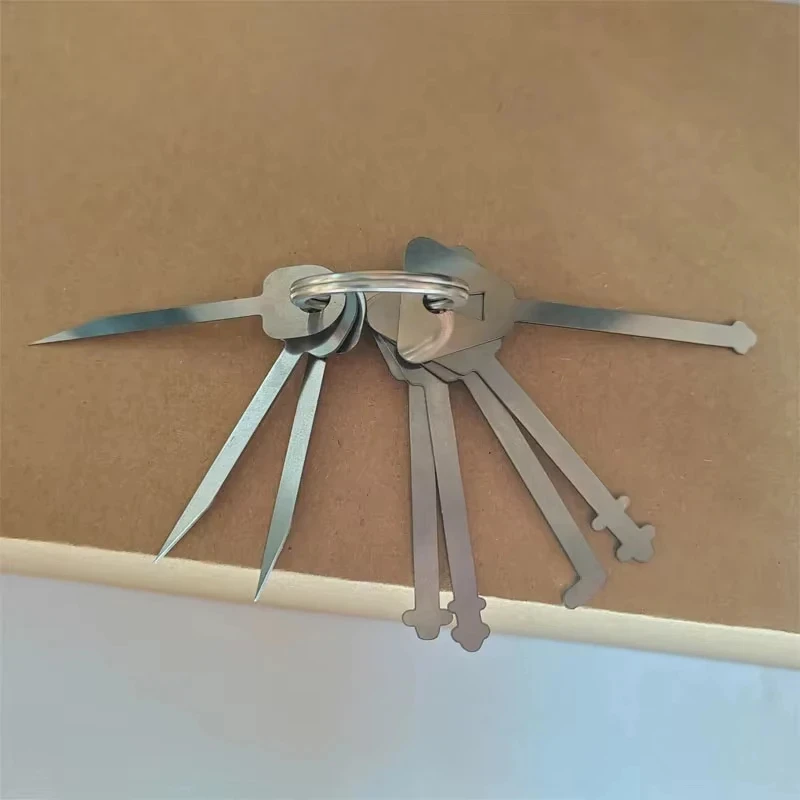Juego de Llaves Maestras para Abrir Cerraduras, Herramientas para Abrir Puertas, Llavero para Abrir Todas las Puertas