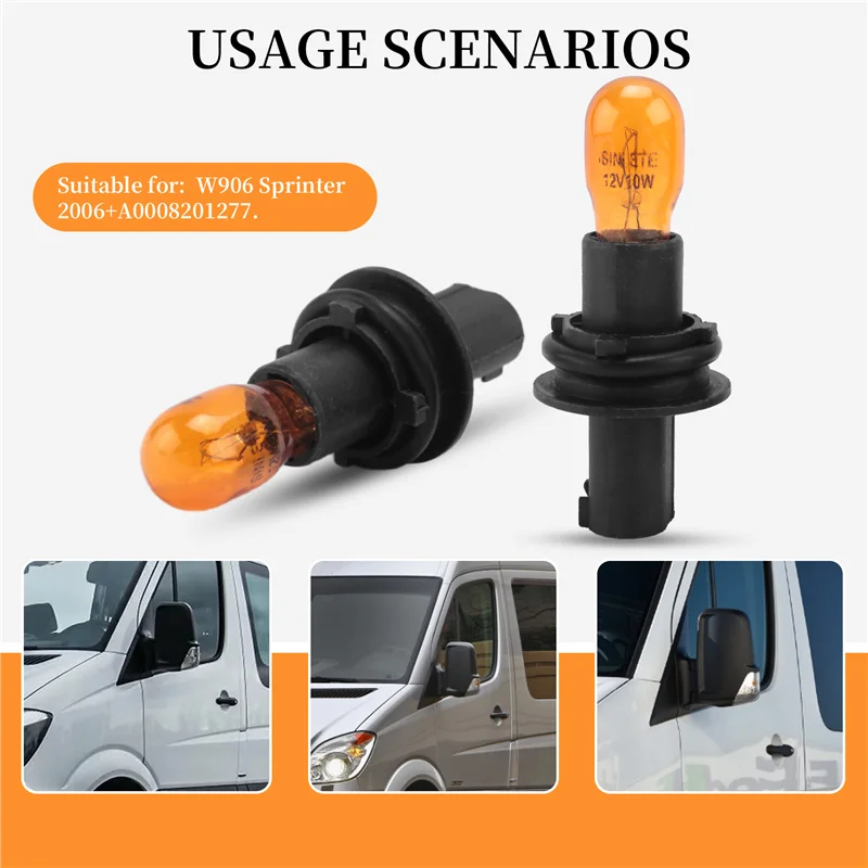 

Эффективный для Mercedes-Benz DODGE Sprinter/Crafter 2006+ индикатор бокового крыла, держатель лампы, зеркальная лампа указателя поворота L & R