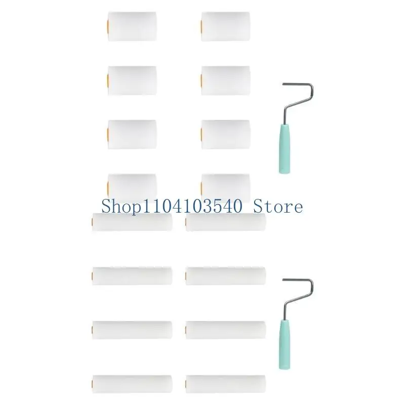 02dc 9pcs Rolos espuma Rolo pintura móveis para necessidade pintura profissional e diy