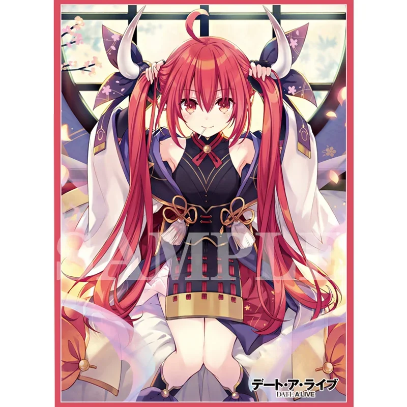 60Pcs/Set Anime Cards Sleeves PTCG DATE A LIVE Tokisaki Kurumi Kotori Itsuka Self Made Anime Game Collection Protector Toy Gift