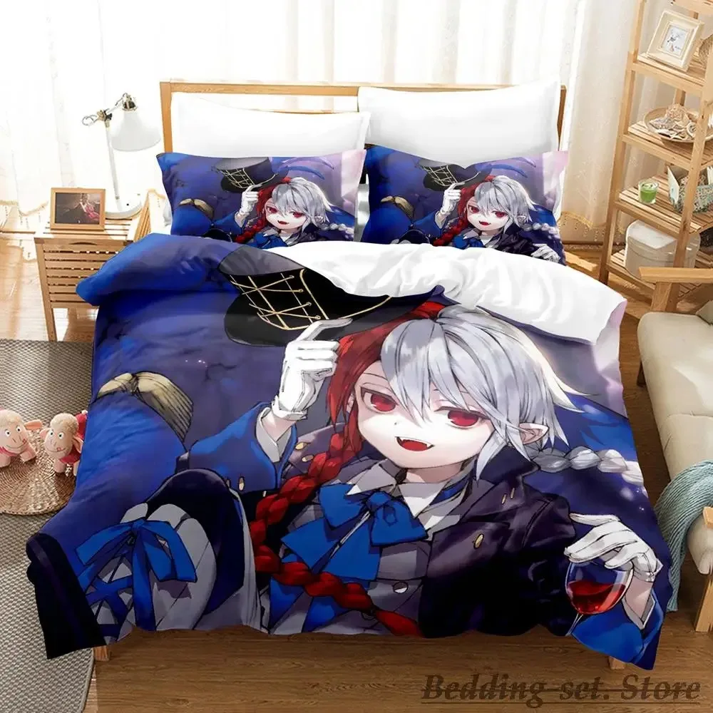 2023 Seraph of the end Bedding Set Single Twin Full Queen King Size Bed Set Adult Kid Bedroom Duvetcover Sets Anime Bed