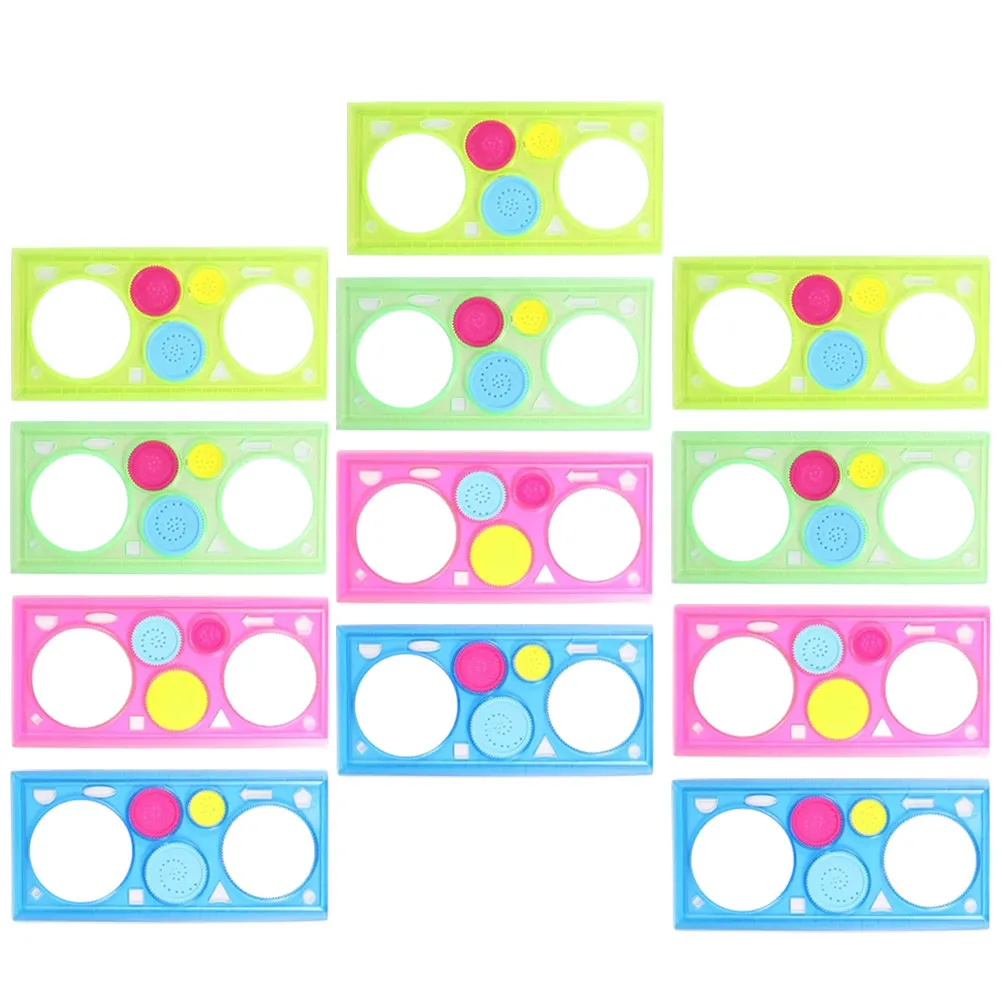 12Pcs Painting Stencils Set Premium Plastic Drawing Stencils Hollow Design Safe Smooth Edges for DIY Crafts Home Decor Wood