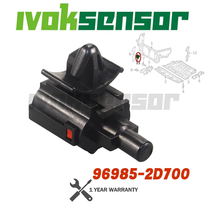 

96985-2D700 96985-3X000 External Ambient Air Temperature Sensor & Plug for 2006-2020 Hyundai Accent Azera Elantra Kia Cadenza