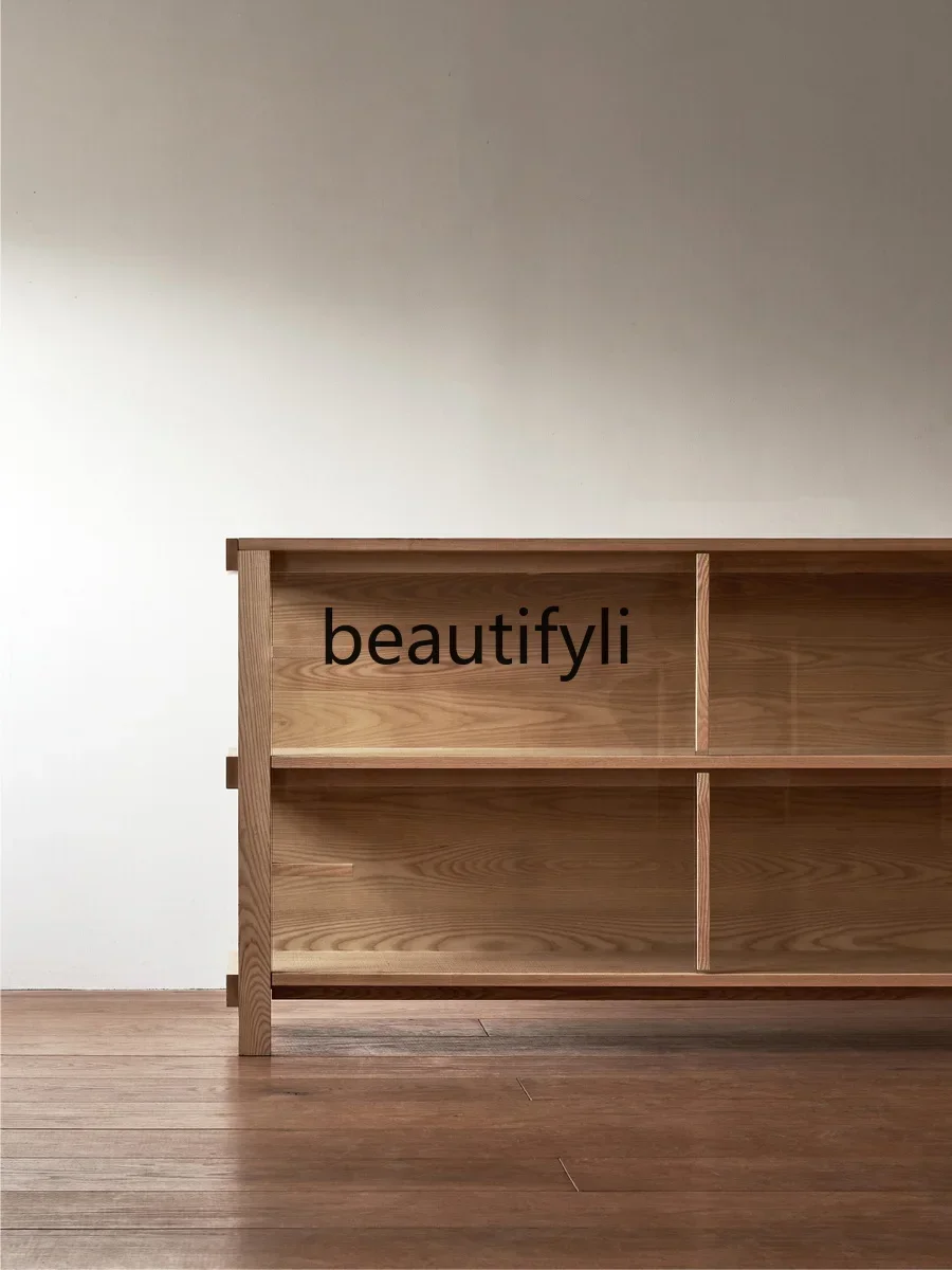 

Super Rough Series · Cabinet, Glass Storage Solid Wood Shelf Storage Household Dust-proof Bookshelf D96