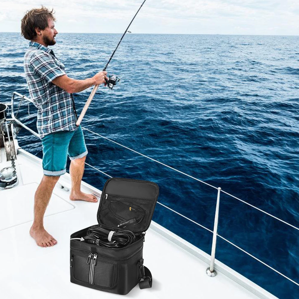Custodia Portatile Per ECOFLOW Delta 2 – Protettiva Con Scomparti Per Cavi, Impermeabile, Finestre Per Accesso Rapido E Dissipazione, Manico E Tracolla