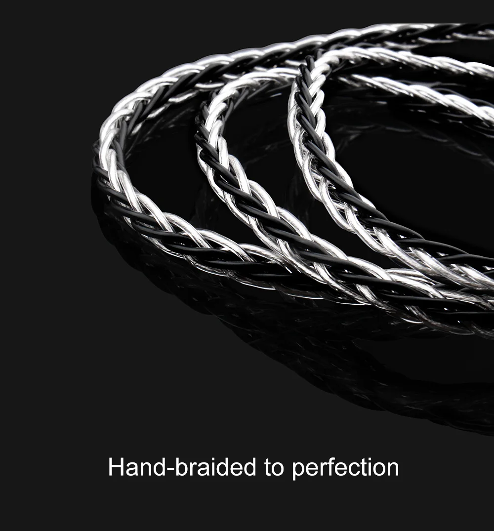 TRN TC 이어폰 케이블, TRN Conch ST7 VX PRO + 용 분리형 케이블, 8 코어 업그레이드