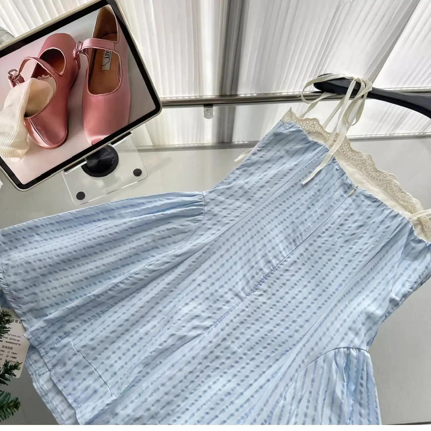 Kleider, ärmellos, für Damen, Boho, Sommer, Baumwolle, durchbrochen, ausgehöhlt, figurbetont, A-Linie, Outdoor-Resort, Bohemian, jugendlich, frisch, rein, einfach