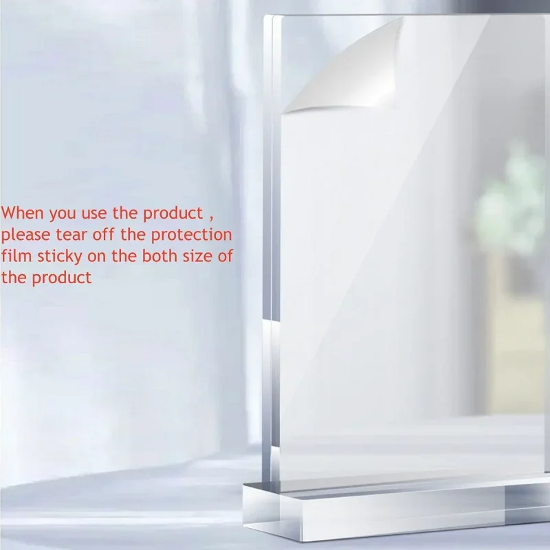 Double Sided Clear Acrylic Sigh Holder T-Shape Photo Frame Menu Poster Display Stand For Home Restaurant Hotel Conference