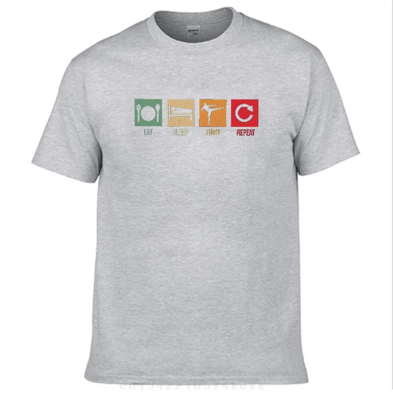 Kickboxing maglietta creativa per uomo divertente Kickboxing citazione girocollo T-Shirt in cotone Hip Hop regalo vestiti